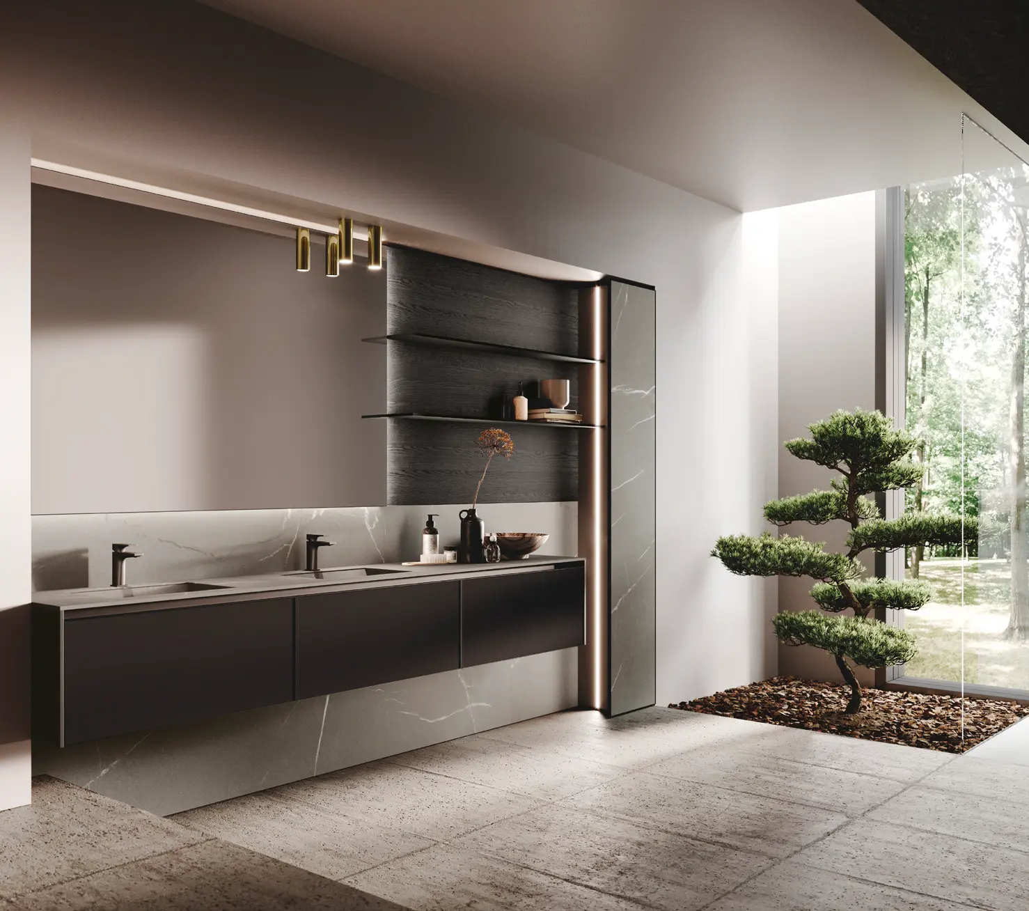 Binova Мебель для ванной AVOLA \ 03 Vetro